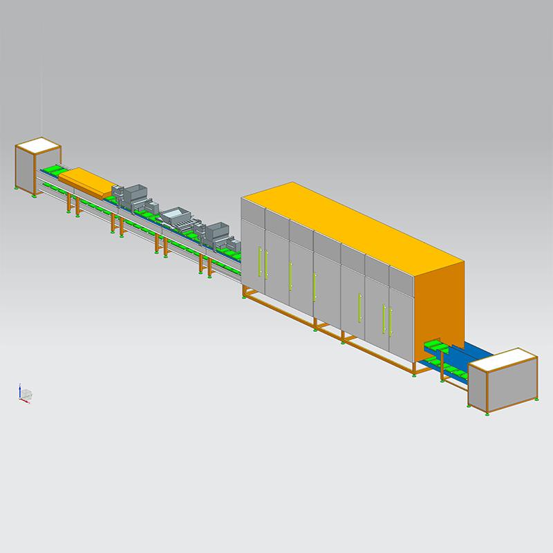 Línea de retorno modular automática de chocolate